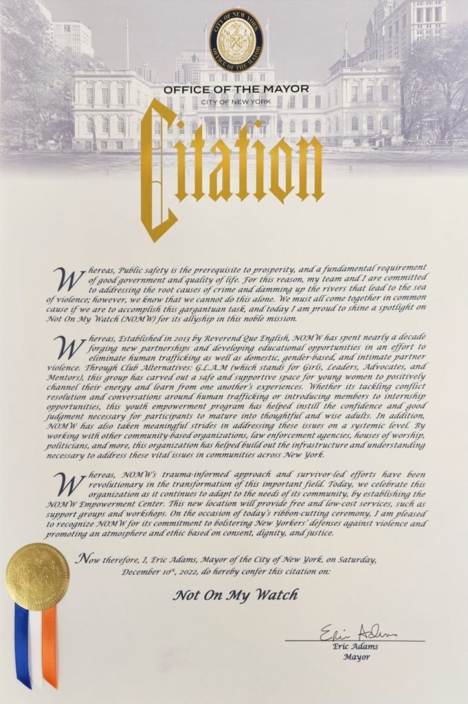 Mayor's Citation